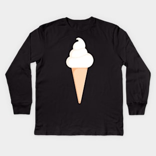 Cheesecake Soft Serve Ice Cream Kids Long Sleeve T-Shirt